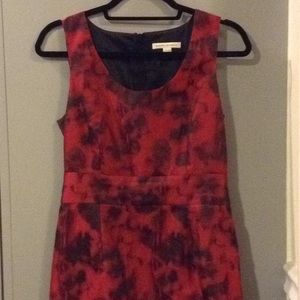 Holiday dress in red and black
